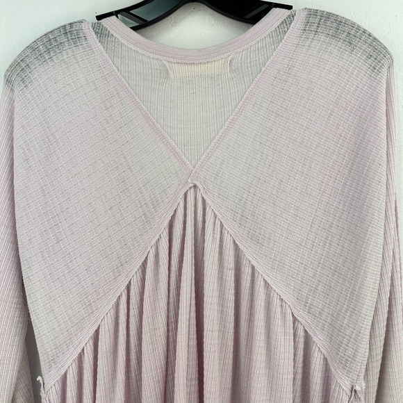 We The Free Citrine Thermal Top Womens Small Purple Long Sleeve V-Neck Tunic - Picture 6 of 15